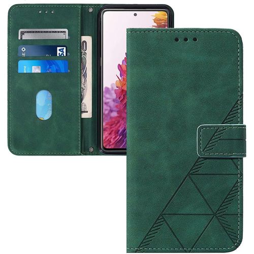 Coque Galaxy S20 Ultra,Portefeuille Etui Housse Pour Samsung Galaxy S20 Ultra Coque 3d Mignon Plaid Retro Pu Cuir Fille Femmes Flip Wallet Couverture Pour Galaxy S20 Ultra,Yb Sw Green