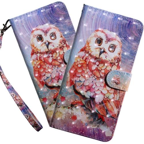 Coque Google Pixel 7 Pro,Portefeuille Etui Housse Pour Google Pixel 7 Pro Coque 3d Bling Paillette Paillon Fleur Pu Cuir Flip Wallet Coquille Couverture Pour Google Pixel 7 Pro,Bx Red Owl