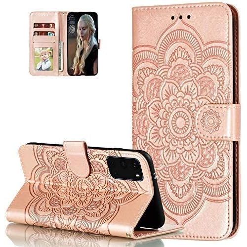 Coque Iphone 13 Pro Max,Portefeuille Etui Housse Pour Iphone 13 Pro Max Coque Gaufrage Fleur De Mandala Pu Cuir Flip Wallet Etui Coquille Couverture Pour Iphone 13 Pro Max,Ld Mandala Rose