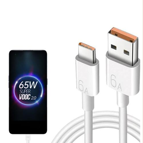 Câble USB de Type c 6A pour recharge rapide, cordon de chargeur de 1M pour Huawei mate 40 P40 p30 pro Honor Redmi Note 7 8 Pro 8A 6a