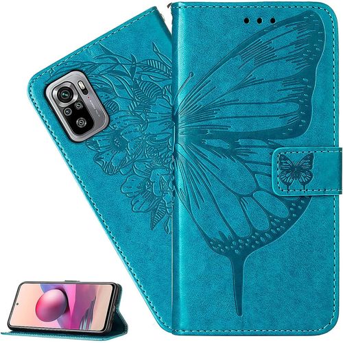 Coque Galaxy A51,Portefeuille Etui Housse Pour Samsung Galaxy A51 Coque Gaufrage Fleur Papillon Pu Cuir Flip Wallet Etui Coquille Couverture Pour Galaxy A51,Yb Die Blue
