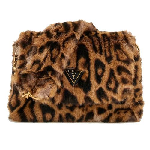 Guess SAMIA FLAP SHOULDER BA Colour Imprimé Animalier