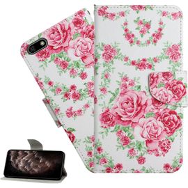 Coque Iphone 8 Plus/Iphone 7 Plus,Portefeuille Etui Housse Pour Iphone 8 Plus Coque Paillette Fleur Papillon Chat Pu Cuir Flip Wallet Etui Couverture Pour Iphone 8 Plus,Xc5 Rose Flower
