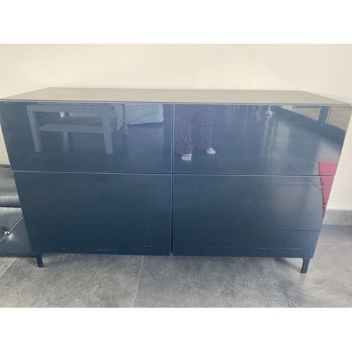 Buffet Noir Laqué Besta Ikea