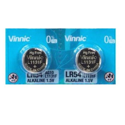2 piles AG10 Vinnic /L1131/LR1130/189/V10GA/RW89/D189