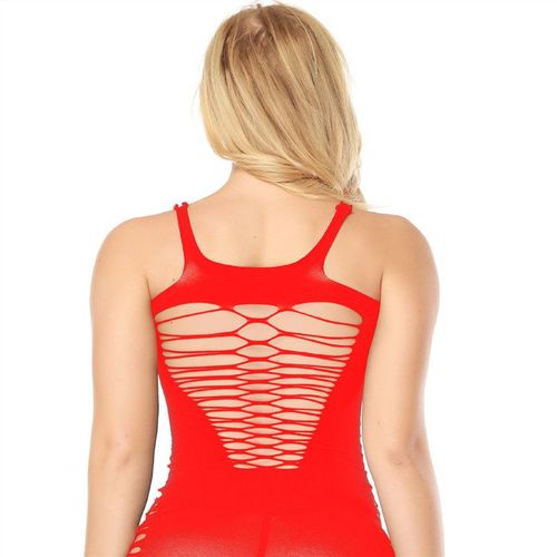 Nette-Mini Robe Sexy Sans Couture Pour Femme, Dos En Filet, Coupe Ouverte, Sous-Vêtements De Soirée Érotiques, Maille Serrée, Grande Taille