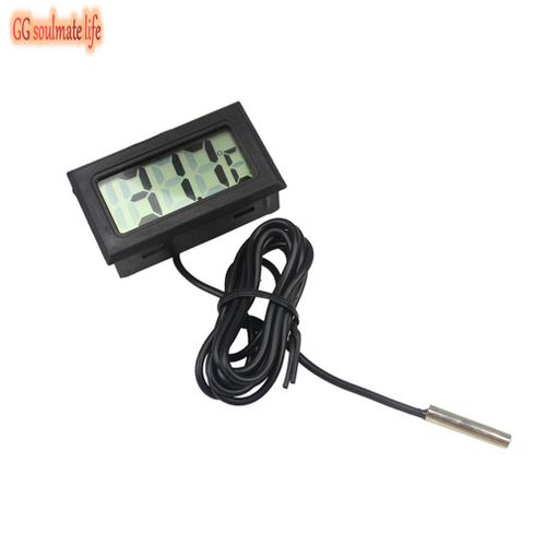 Thermomètre Électronique Pour Aquarium Avec Affichage Numérique Lcd, Jauge De Mesure De La Température De L'eau, Outil De Décoration Pour Poissons Et Animaux Domestiques