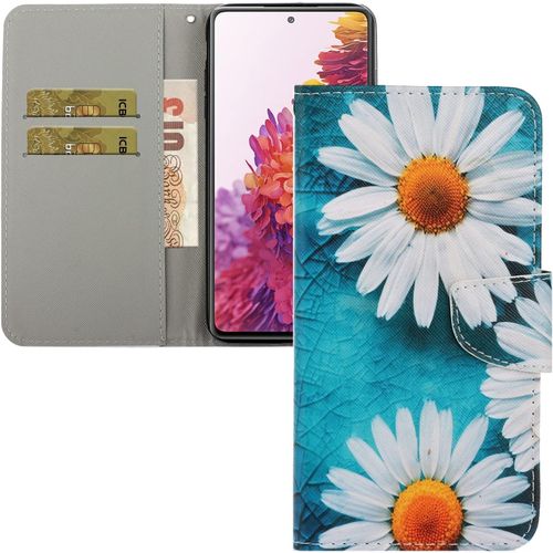Coque Galaxy A54,Portefeuille Etui Housse Pour Samsung Galaxy A54 Coque Paillette Fleur Papillon Chat Pu Cuir Flip Wallet Etui Couverture Pour Samsung Galaxy A54,Xc White Daisy1