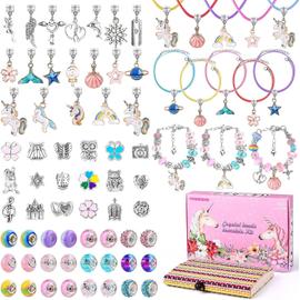 Filles Charm Bracelet Fabrication Kit-diy Bijoux Kit de fabrication pour  enfants