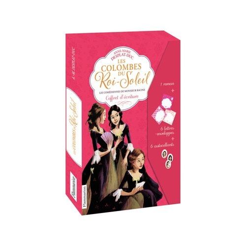 Les Colombes Du Roi-Soleil - Coffret D'écriture - 1 Roman : Tome 1, Les Comédiennes De Monsieur Racine + 6 Lettres-Enveloppes + 6 Autocollants
