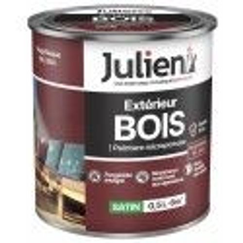 Peinture solvant fer métal anti rouille rouge basque RAL 3004 brillant 0.5L JULIEN
