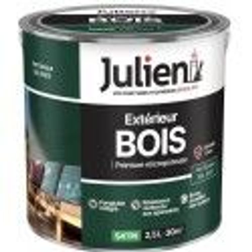 Peinture solvant spécial bois vert basque Ral 6005 satin 2.5L 12 ans JULIEN
