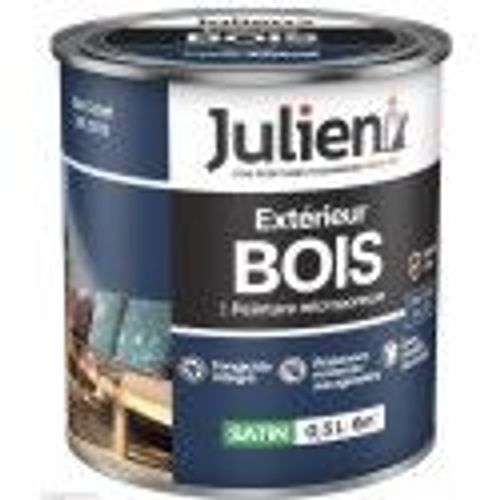 Peinture solvant spécial bois bleu cobalt RAL 5013 satin 0.5L 12 ans JULIEN