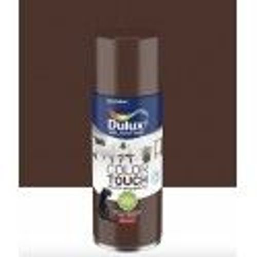 Aérosol peinture tous supports marron brun chataigne brillant ral 8016 DULUX VALENTINE color touch