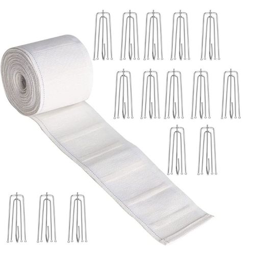 Ruban De Plissage De Rideau Avec Crochets Pour Rideaux, Accessoire De Bricolage Pour Débutants, Fournitures Faites À La Main, Q1jb
