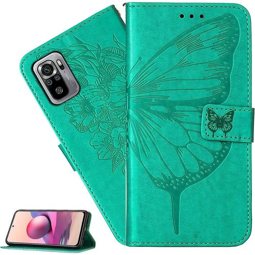 Coque Galaxy S20,Portefeuille Etui Housse Pour Samsung Galaxy S20 Coque Gaufrage Fleur Papillon Pu Cuir Flip Wallet Etui Coquille Couverture Pour Galaxy S20,Yb Die Green