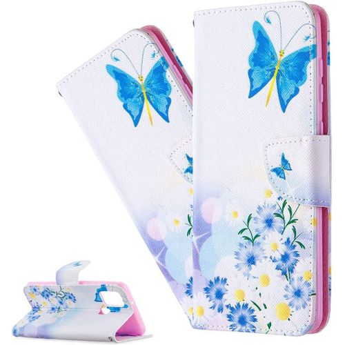 Coque Google Pixel 8,Portefeuille Etui Housse Pour Google Pixel 8 Coque Antichoc Paillon Fleur Anime Pu Cuir Flip Wallet Etui Coquille Couverture Pour Google Pixel 8,Bf Blue Daisy
