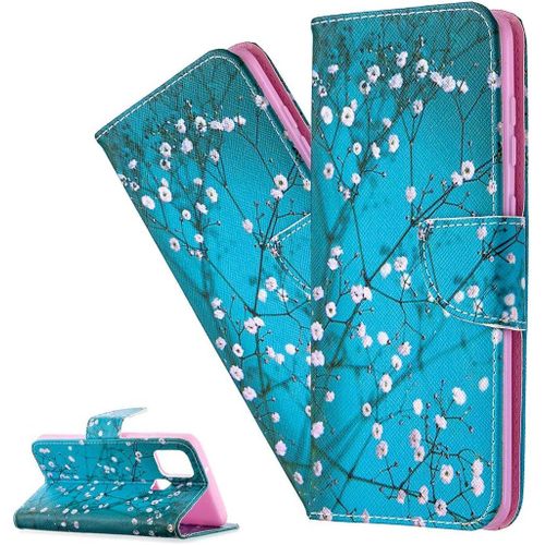 Coque Google Pixel 8,Portefeuille Etui Housse Pour Google Pixel 8 Coque Antichoc Paillon Fleur Anime Pu Cuir Flip Wallet Etui Coquille Couverture Pour Google Pixel 8,Bf Blue Apricot