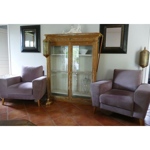 2 Fauteuils Velours