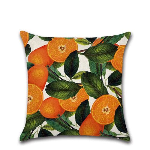 Housse De Coussin Avec Plantes Tropicales Florales, Décoration De Maison, Forêt Tropicale, Feuilles Vertes, Canapé, Voiture
