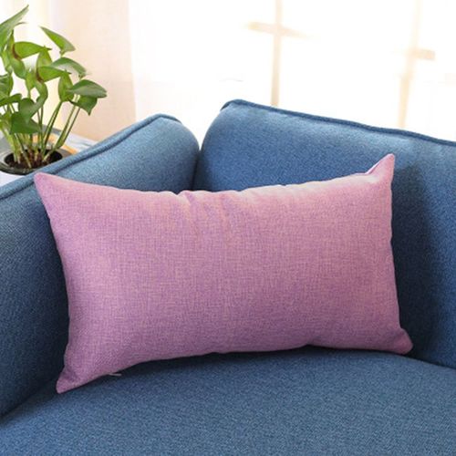 Housse De Coussin Rectangulaire En Coton Et Lin, Taie D'oreiller Lavable Amovible, Décorative, Pour La Maison, 50x30cm