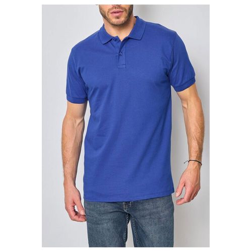 Polo Manches Courtes Bleu Homme