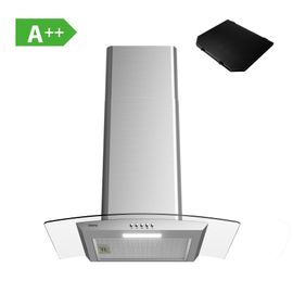 Ciarra CBCS6506B-OW Hotte Murale 60cm 650m³/h Verre Inox A++