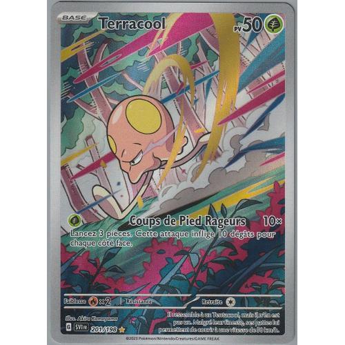 Carte Pokémon - Terracool - 201/198 - Secrète-Rare - Ev1 Ecarlate Et Violet
