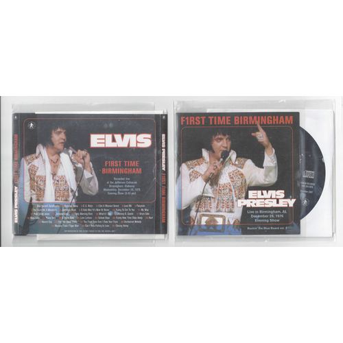 Elvis Presley F1rst Time Birmingham Rockin The Blue Bird Vol. 2 Live 29/12/1976 Es Booklet Soundboard Recording Disc Original 30 Tracks Édition Limitée Neuf Sous Pochette Plastique Scellée Très Rare