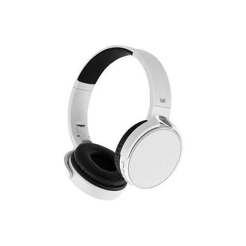 T'nB SINGLE 2 - Écouteurs avec micro - circum-aural - Bluetooth - sans fil - jack 3,5mm - argent