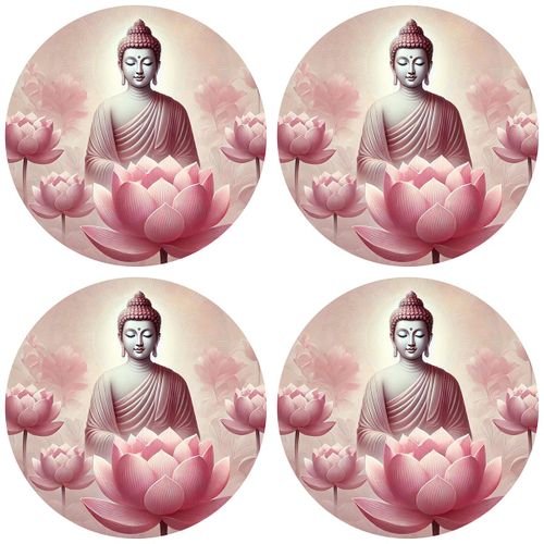 Set De 4 Dessous De Verres Sagesse De Bouddha Cbkreation