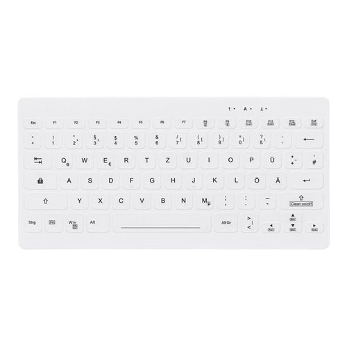 CHERRY AK-C4112 - Clavier - médical - compact - rétroéclairé - USB - QWERTZ - Allemand - blanc
