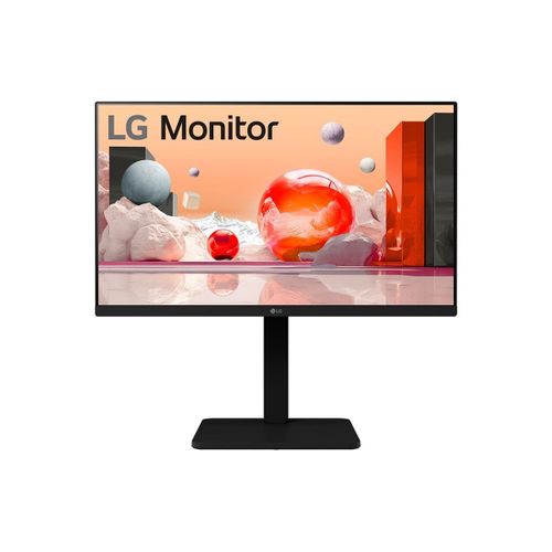 LG 24BA450-B - Écran LED - 24" (23.8" visualisable) - 1920 x 1080 Full HD (1080p) @ 100 Hz - IPS - 250 cd/m² - 1300:1 - 5 ms - HDMI, VGA, DisplayPort - haut-parleurs