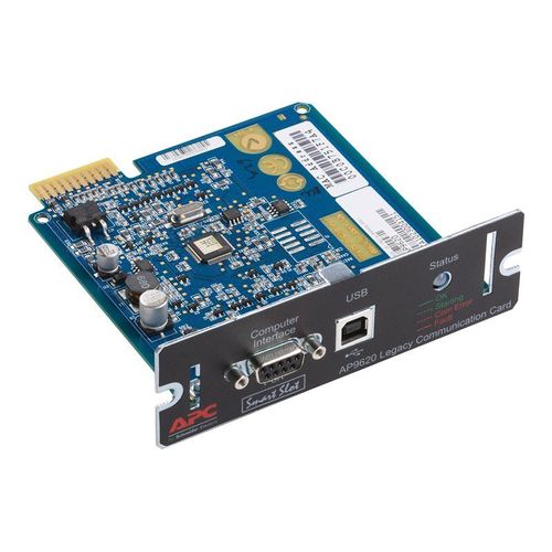 APC Legacy Communications SmartSlot Card - Carte de supervision distante - SmartSlot - USB, série - noir - pour Smart-UPS 1000, 2200, 3000; Smart-UPS RT 3000, 5000; Smart-UPS X 1000, 1500, 2000...