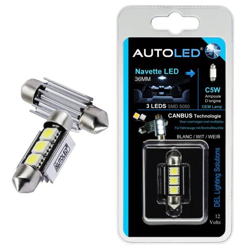 PACK P17 4 Ampoules LED W5W (t10)+navette LED C5W 36MM canbus AUTOLED® EUR  21,79 - PicClick FR
