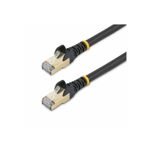 StarTech.com Câble patch RJ45 CAT6a - 1,5 m - Sans crochet - Noir - Cordon de raccordement - RJ-45 (M) pour RJ-45 (M) - 1.5 m - STP - CAT 6a - sans crochet, moulé - noir
