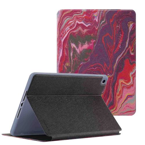 Selencia Coque Tablette Vivid Ipad 7 (2019) / Ipad 8 (2020) / Ipad 9 (2021) 10.2 Pouces Marble Plum