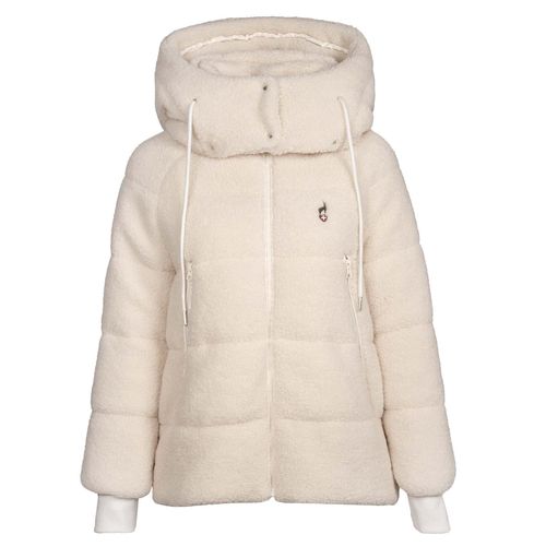 Doudounes Synthétiques Aulp Veste Doudoune En Sherpa Avec Capuche F Beige