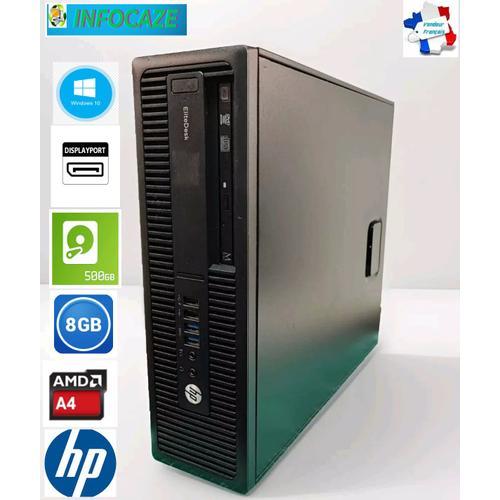 HP ELITEDESK 705 G1 SFF AMD A4 PRO-7300B - 3.8 Ghz - Ram 8 Go - HDD 500 Go - WINDOWS 10 PRO