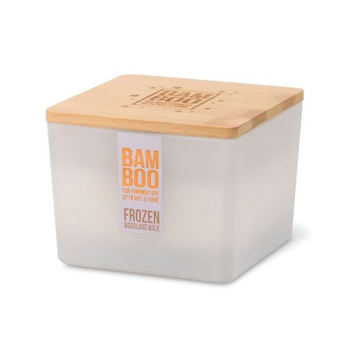 Maxi-Bougie éco-responsable Heart and Home - Sous Bois Givré