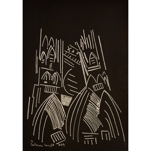 Cathédrale D'amiens Esquisse Réalisée Par Artiste Peintre Coté Format A4