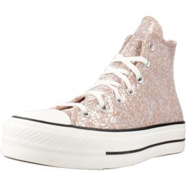 Chaussures Converse Chuck Taylor All Star Lift Platform Glitter Colour Marron