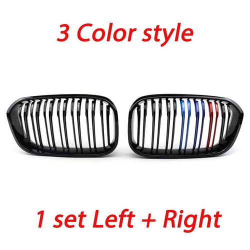Calandre De Remplacement À Double Lamelle,Calandre Centrale Avant Kindey,Style M,Bmw Série 1,F20,F21,Lci,2015,2016,2017,2018,2019 - Type 3 Colors
