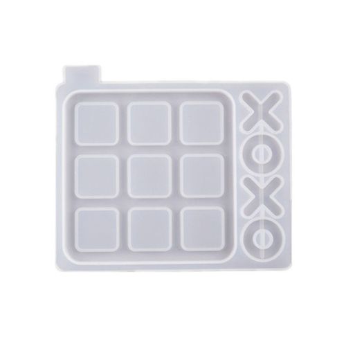 Moule En Silicone De Plateau De Jeu Pour Morpion Avec Pions X Et O Ensemble Pour Fabrication À Base De Résine Epoxy,Art,Artisanat,Jouet Pour La Nuit De Noël,Outils Créatifs,Bricolage,Do It - Type S