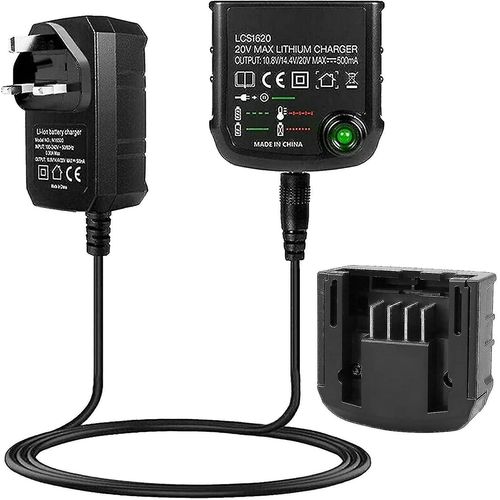 Chargeur de batterie Li-ion pour Black & Decker 18v Li-ion Batterie LCS1620 Chargeur