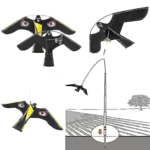 Oiseaux Effaroucheur Répulsif Flying Hawk Cerf-Volant - Pour La Décoration De Maison De Jardin Épouvantail (Wanan)