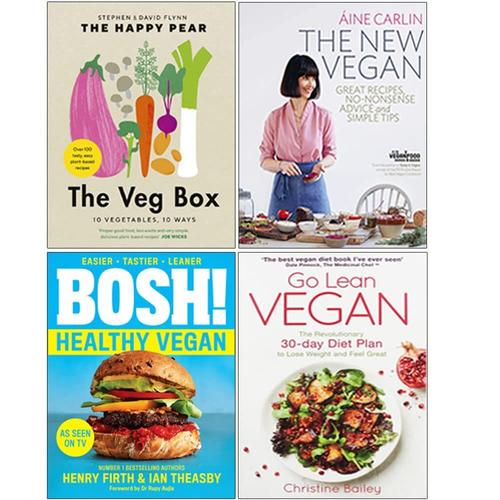 The Veg Box [Hardcover], The New Vegan, Bosh! Healthy Vegan, Go Lean Vegan 4 Books Collection Set