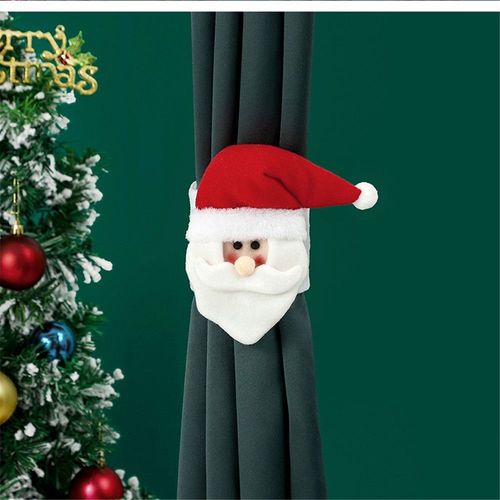 Pince De Fixation À Boucle Pour Rideau De Noël, 1 Pièce, Bonhomme De Neige, Pour Ornements De Noël, Décoration De Maison