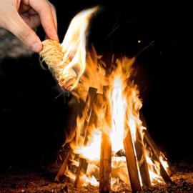 Lot 32 allumeurs allume feu laine de bois naturel cheminée barbecue