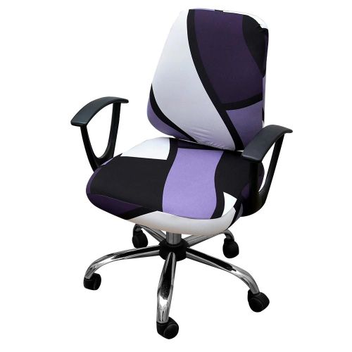 Housse De Chaise De Bureau Pour Ordinateur, Universelle, Élastique, Extensible, Antidérapante, Imprimée, Pour Fauteuil, Bureau, Étude À Domicile